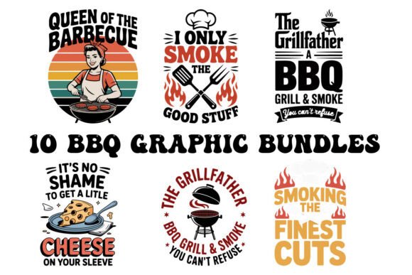 Fire Up Your Designs with 10 Funny BBQ Quote Bundles