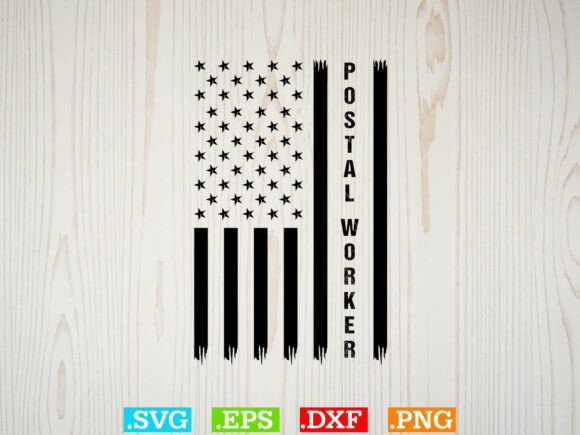 Postal Worker American Flag Graphic Svg: Designing with Patriotism